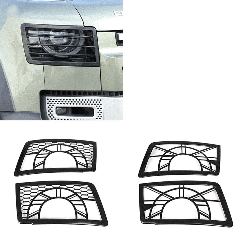 Car Headlight Lampshade Protection Net Cover Accessories for Land Rover Defender 110