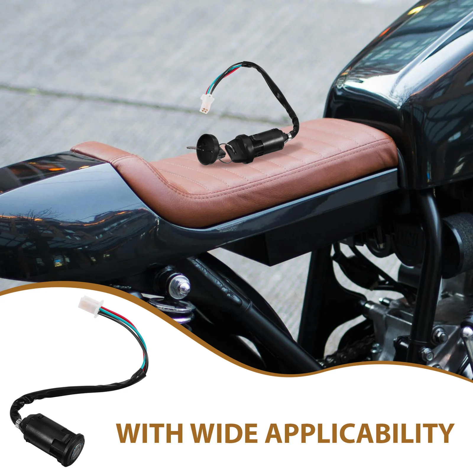 

Universal Ignition Switch With Key For Motorcycle Atv Scooter Tractor Starter Replacement Switch For Vehicle Ignition