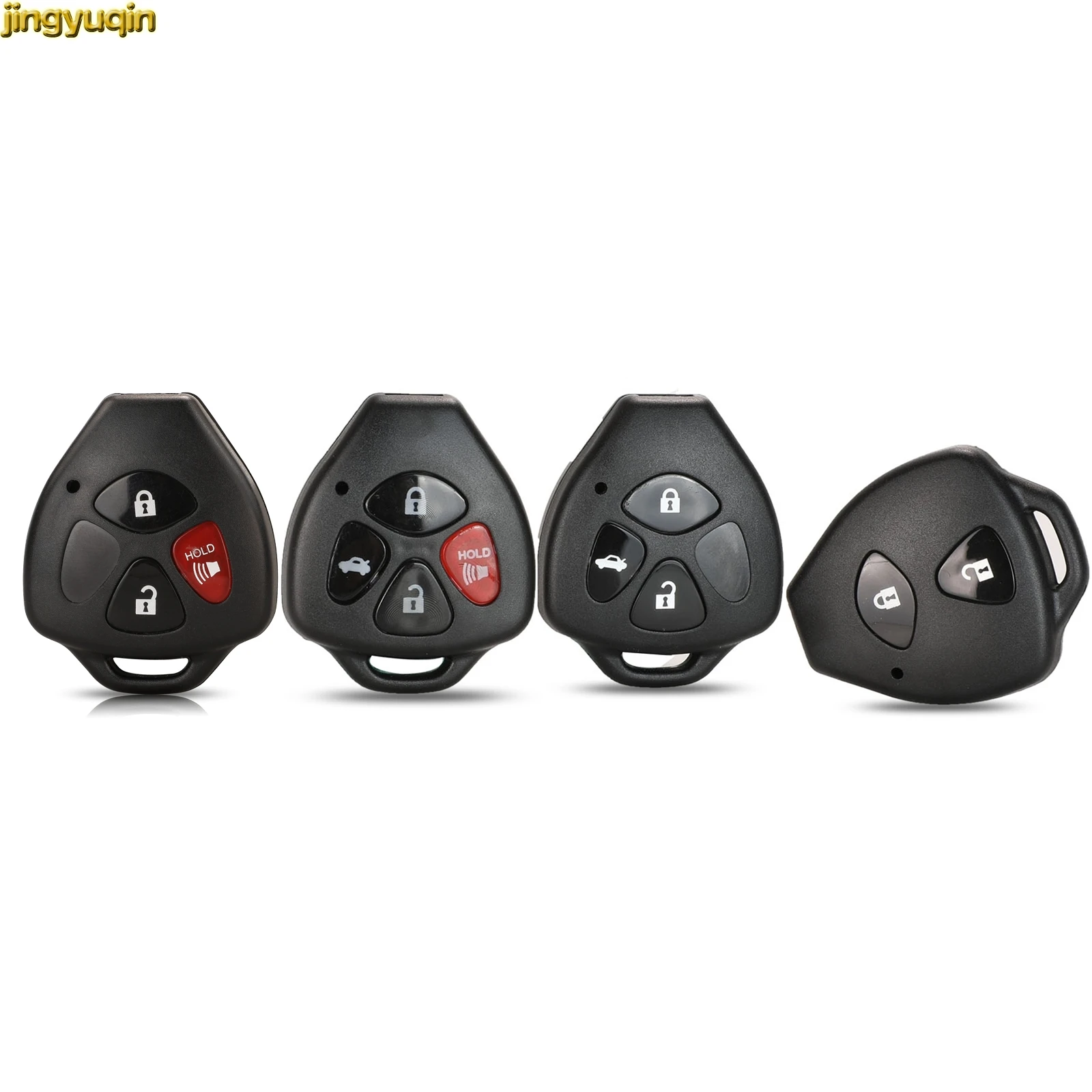 

Jingyuqin дистанционный автомобильный брелок для Toyota Camry Corolla Avalon Venza Reiz RAV4 Crown без лезвия 2/3/4 кнопки чехол для ключей