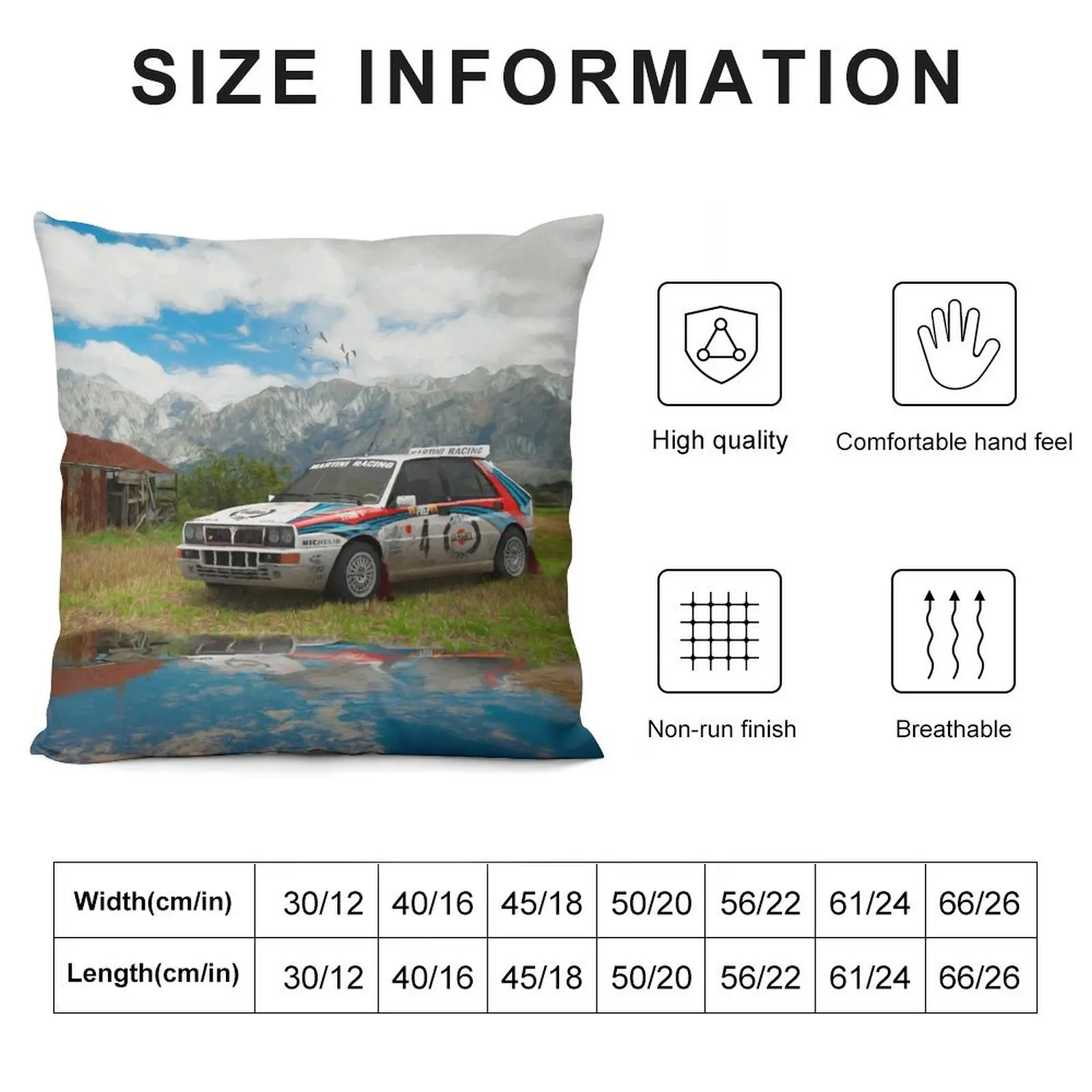 Lancia Delta Integrale Digital Art Throw Pillow Cushions Home Decor Pillow Case luxury sofa pillows pillow