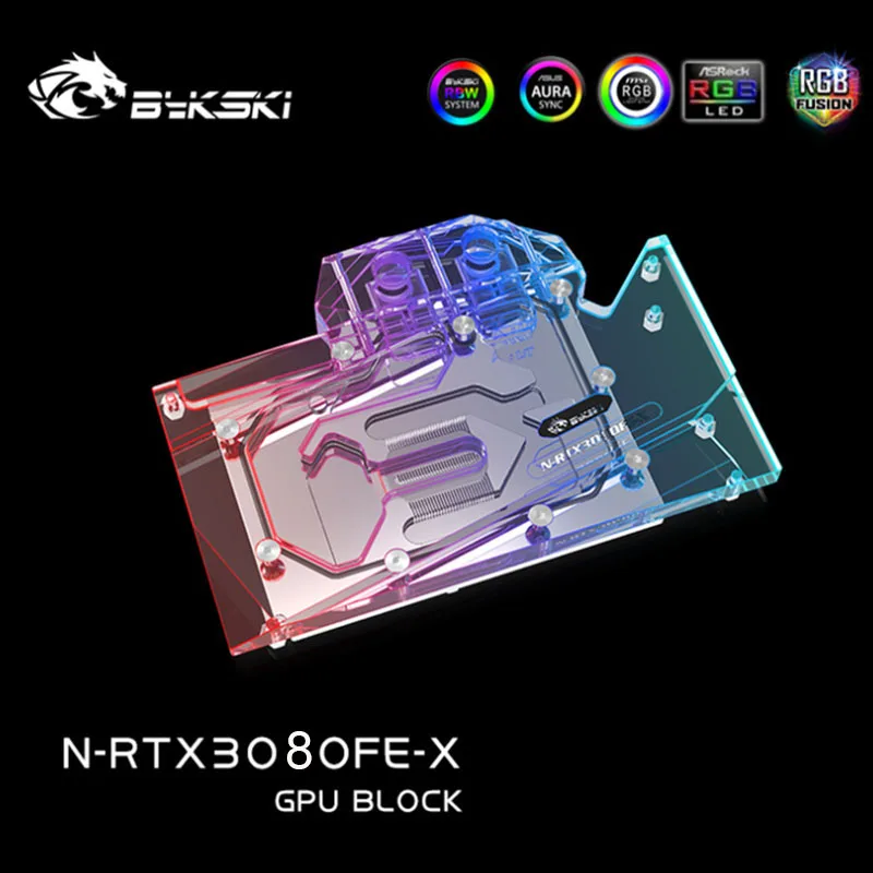 Bykski Water Block Use for NVIIDIA RTX 3080 / 3080TI Founder