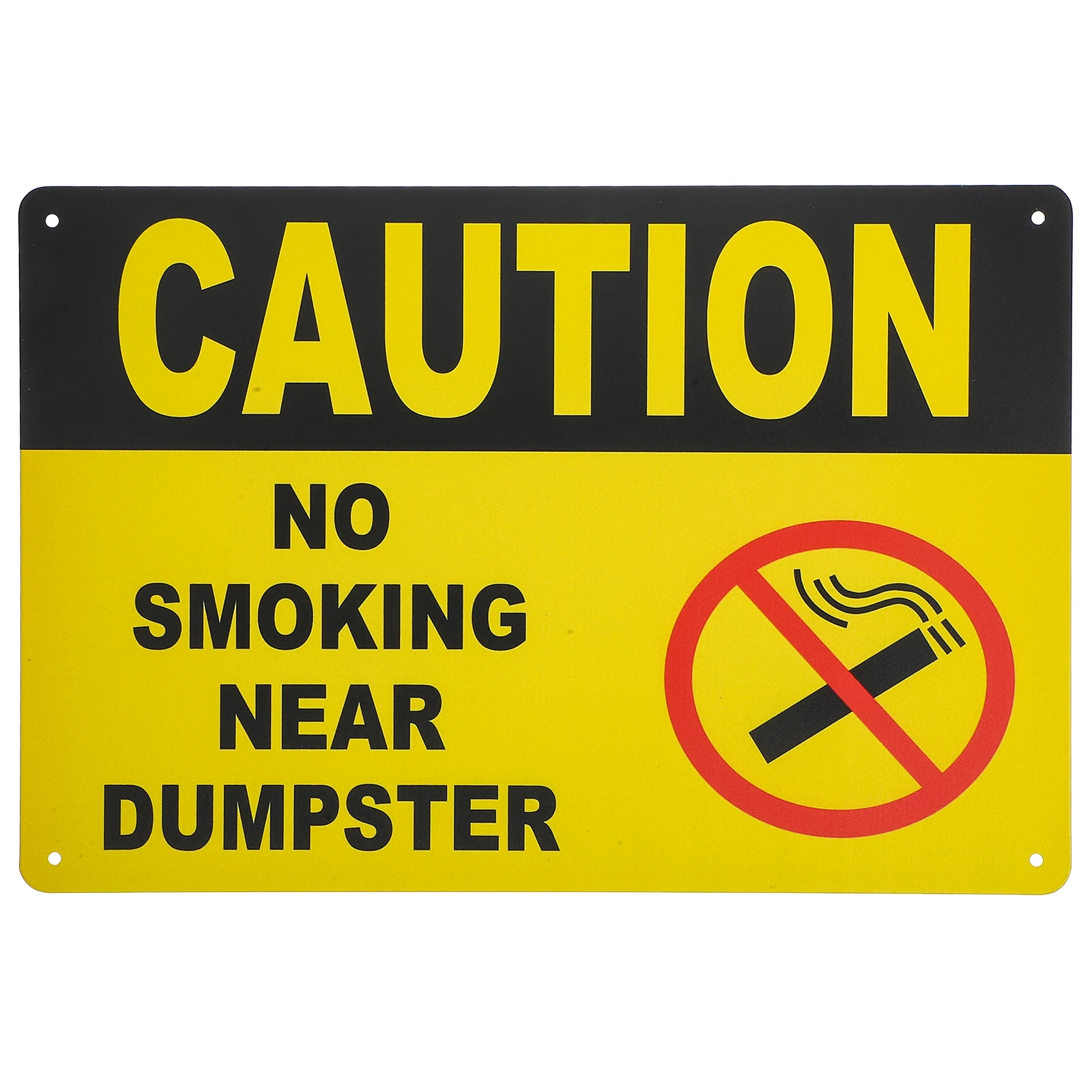 Sturdy No Smoking Warning Wall For Public Places Smoke Prohibition Board Smooth Surface Strong Structure Easy Storage