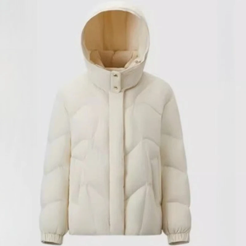 Piumino da donna Chericom con cappuccio staccabile Piumino invernale Nuova collezione Piumino corto Solido Abbigliamento moda Y309735Y