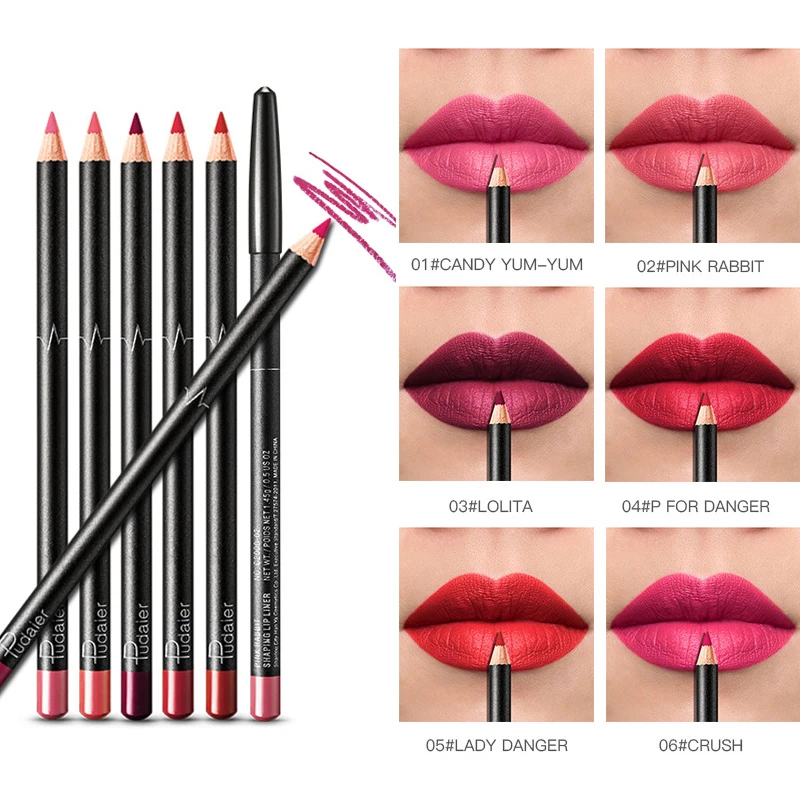 36 Color Beauty Makeup Matte Lip Liner Set Pencil For Lip Contor Long-lasting Waterproof Silky Smooth Professional Cosmetics