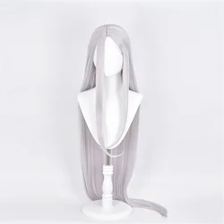 Anime My Hero Academia Wig Mirko Miruk Long Silver Grey Hair Cosplay Wig Role Play Halloween Hair Synthetic Wigs