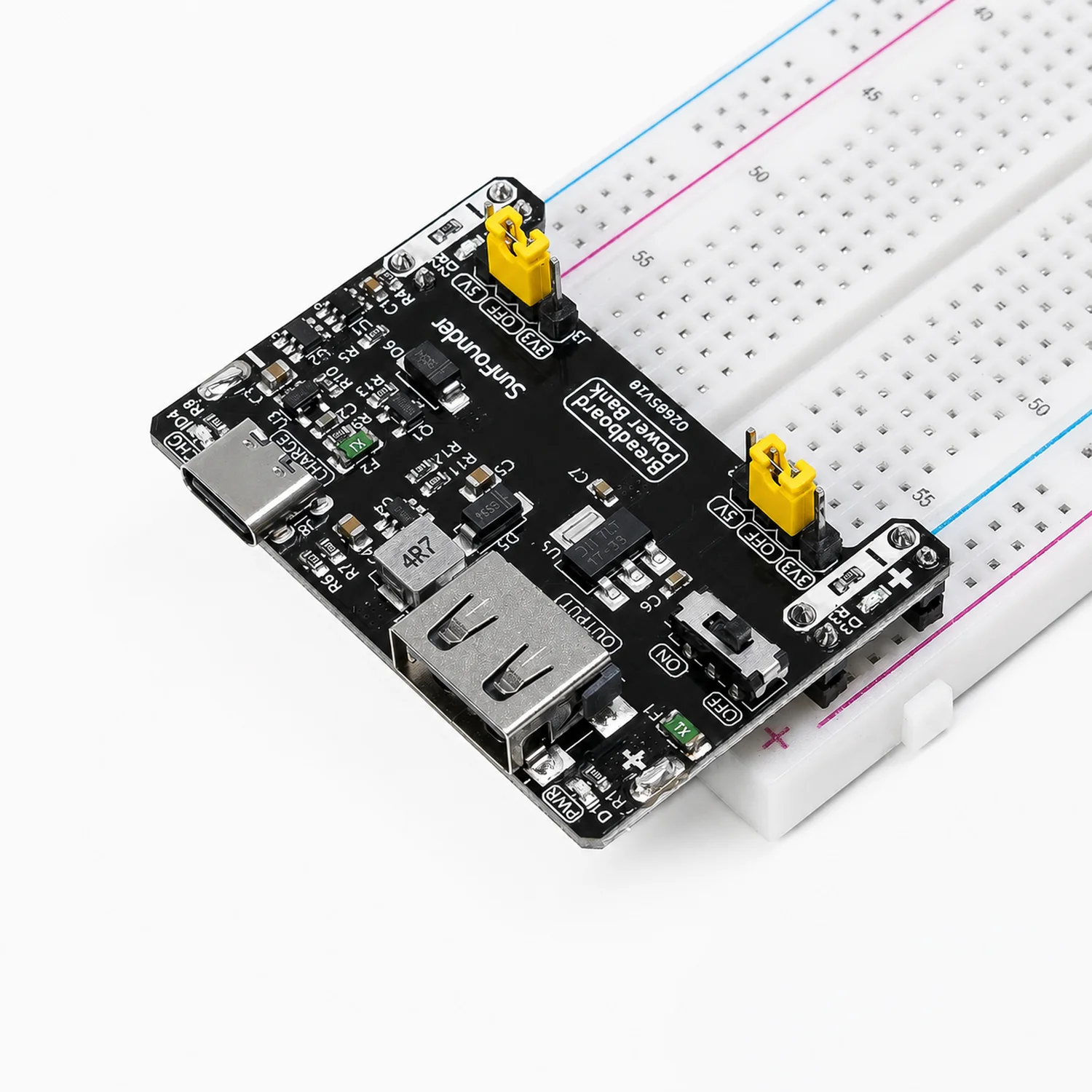 Picture: SunFounder BreadVolt Breadboard Power Supply Module Compatible with Arduino, Raspberry Pi, Pico W, ESP32