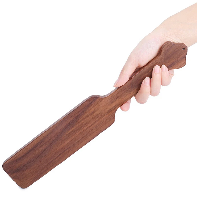 Walnut Wood Paddle, Riding Crop Solid Wood Horse whip,Submissive,Flog Spank Paddle,Length 34CM