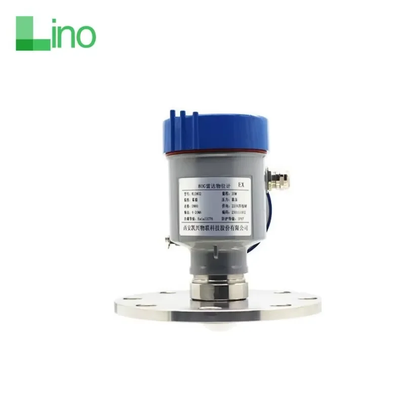 LINO 120GHz 80G No Contact Water Level Meter Tank Level Transmitter IP67 Protection 1mm Accuracy 32mm Antenna