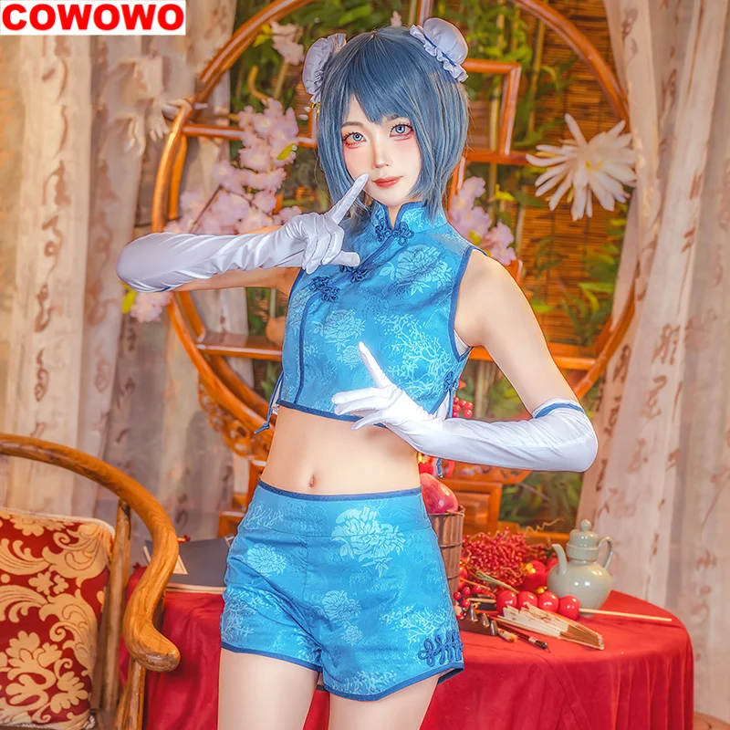 Puella Magi Madoka Magica Miki Sayaka Cheongsam Cosplay Costume Cos Game Anime Party Uniform Hallowen Play Role Clothes Clothing