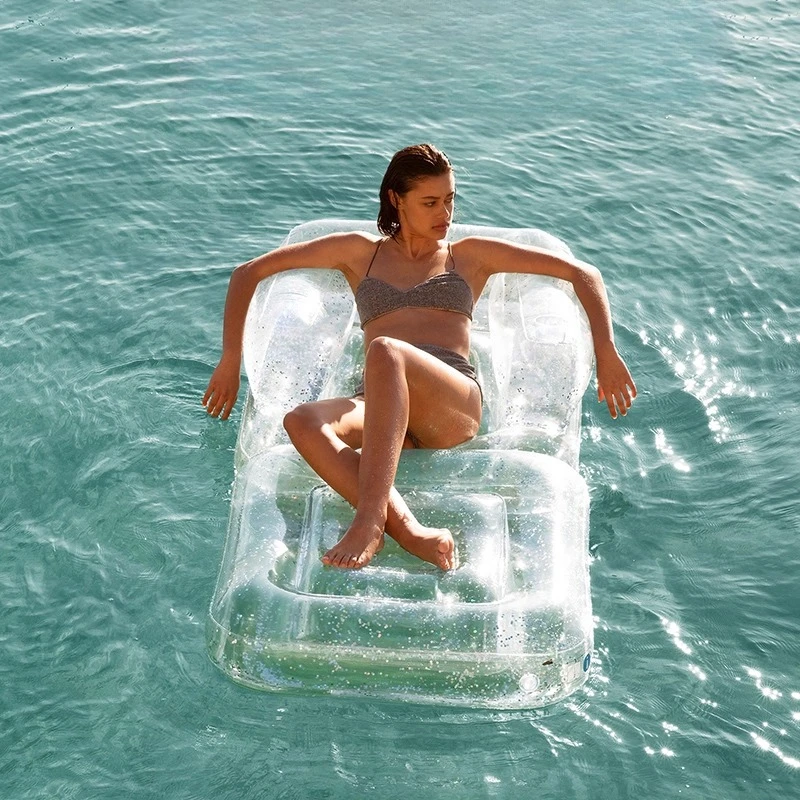 Wasser aufblasbares Sofa Internet Celebrity Lounge Stuhl schwimmende Reihe Kinder Erwachsene schwimmendes Bett Schwimmbad Wasserausrüstung