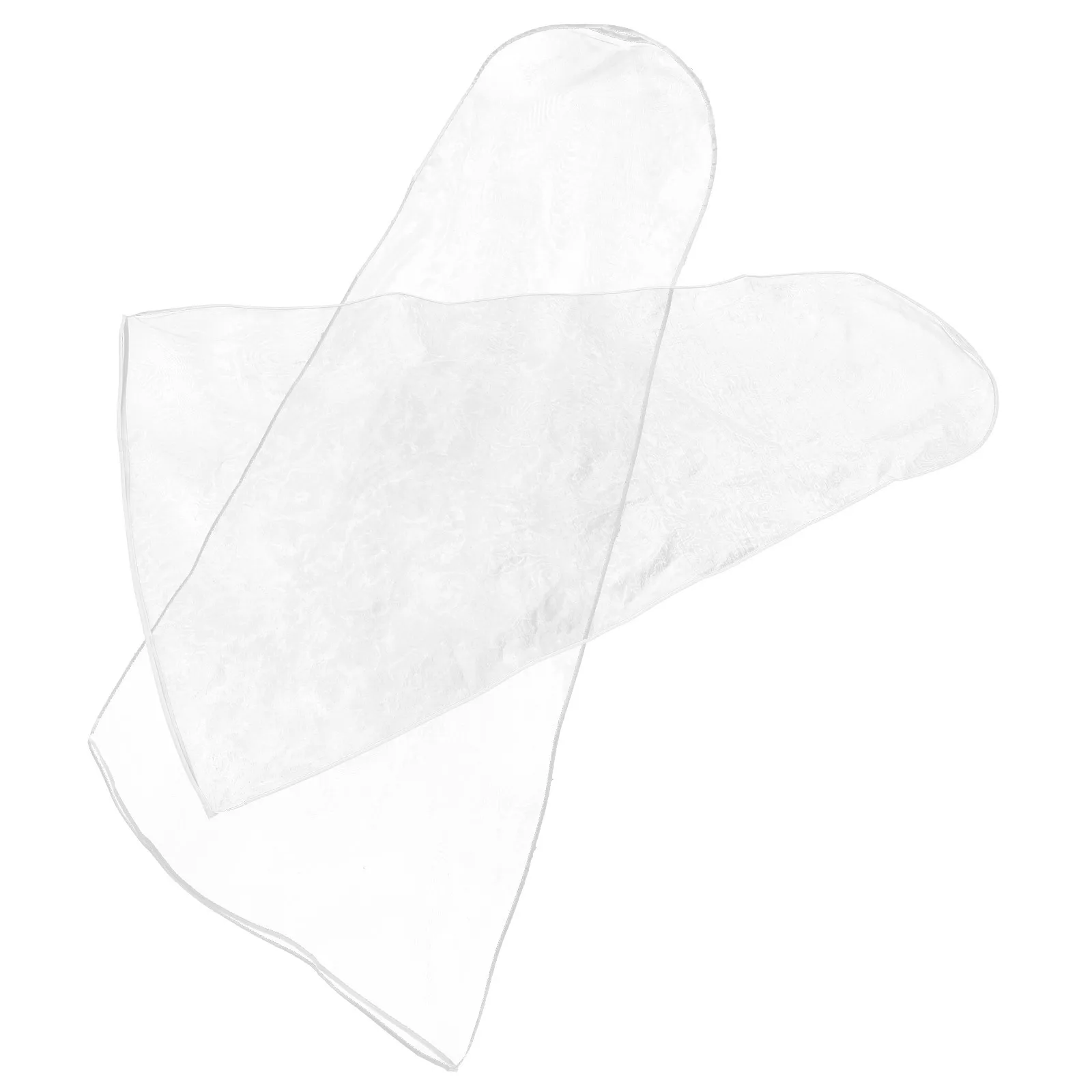 

2Pcs Wedding Dress Bag Organdie Garment Cover Light Breathable Translucent Design Zipper Closure for Long Dresses Bridal Gowns