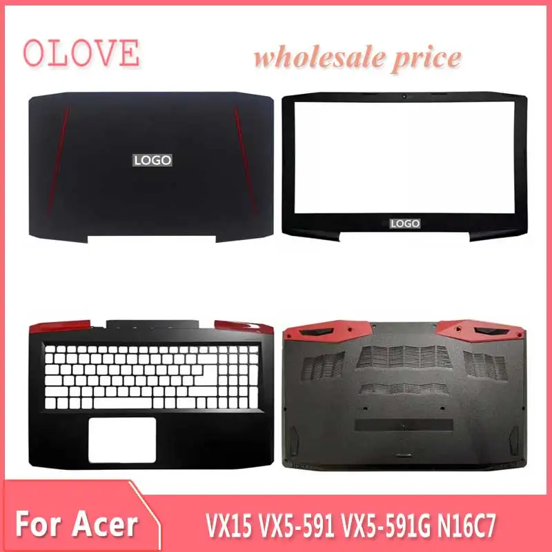 

New For VX15 VX5-591 VX5-591G N16C7 Laptop LCD Back Cover Front Bezel Upper Palmrest Bottom Base Case Keyboard Hinges