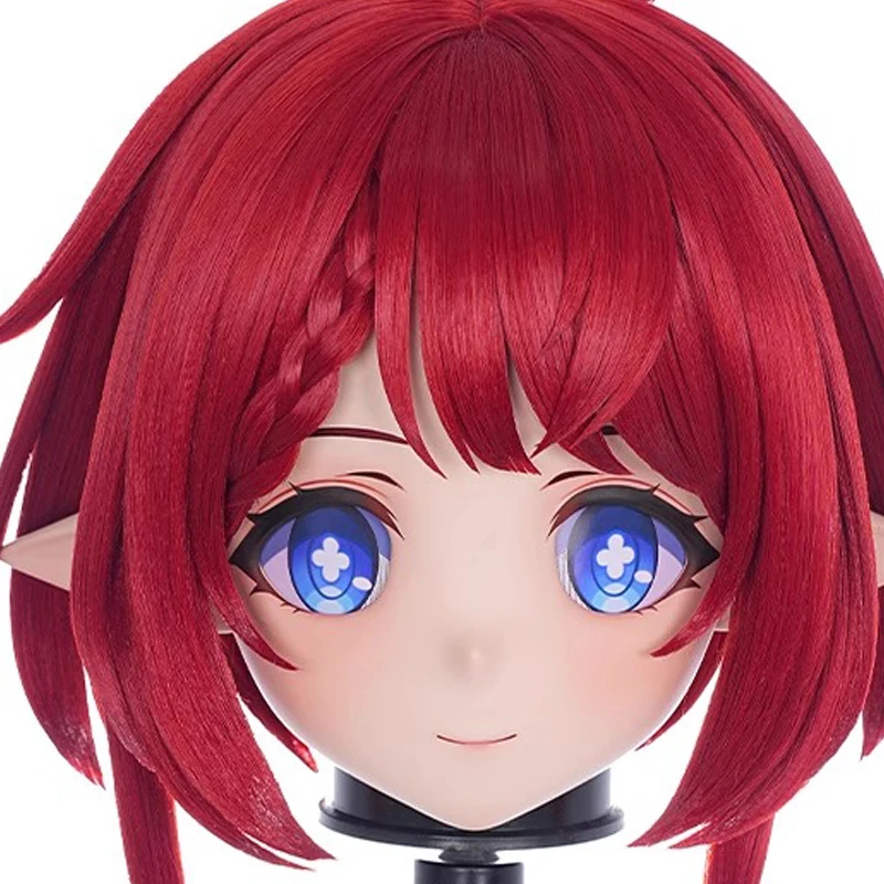 

(MEO179) Customize Handmade Full Head Lockable Crossdress Male to Female Japanese Cartoon Anime Game Character Kigurumi Mask