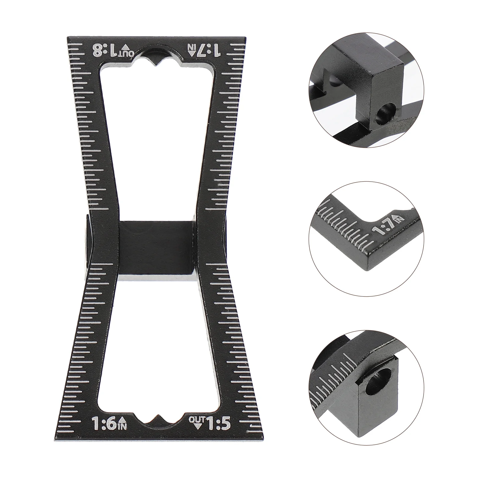 

1Pcs Dovetail Marker Woodworking Hand Tool Precise Aluminum Alloy Dovetail Gauge Guide for Carpentry Measuring Wood Cutting