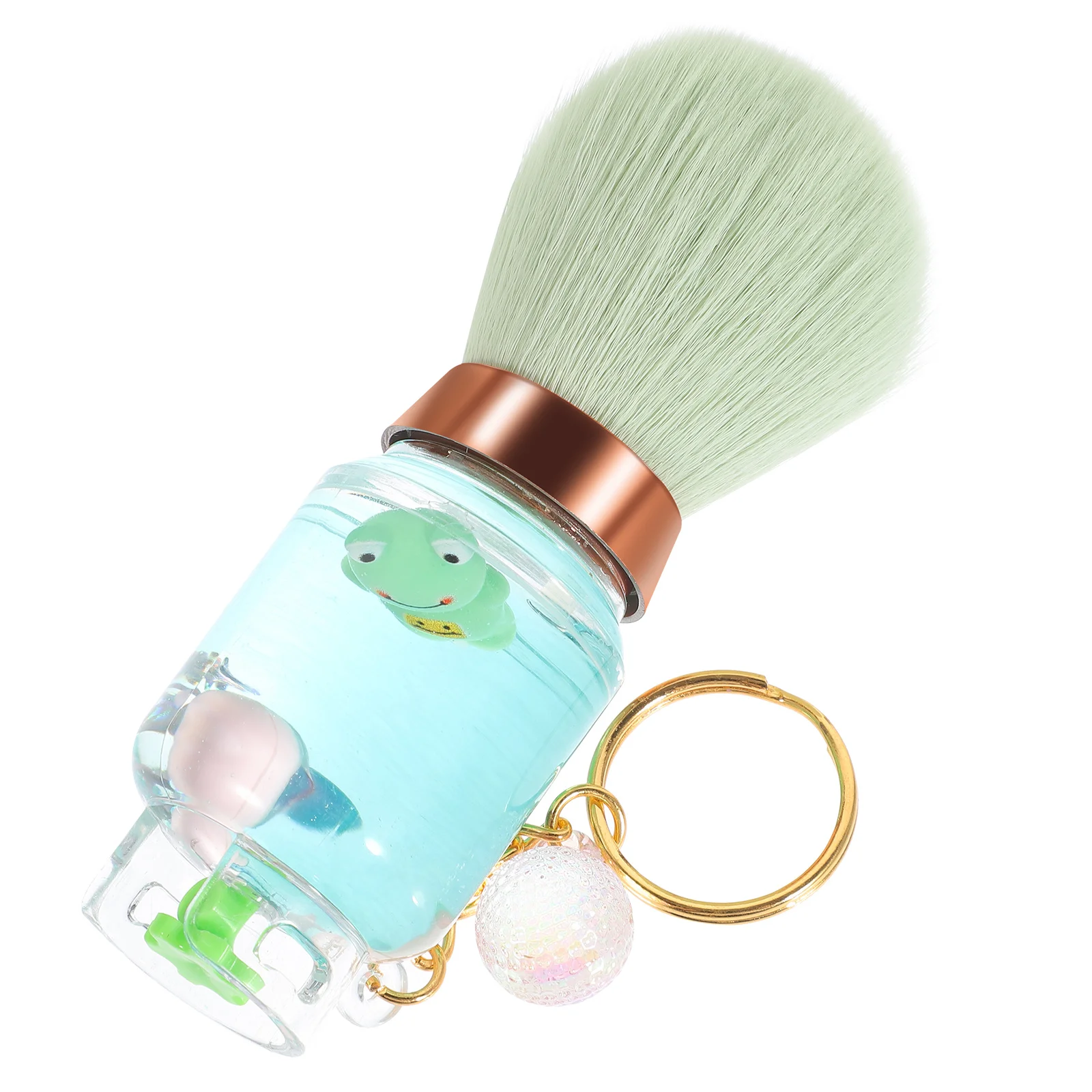 Przenośny pojemnik na gaz, pędzel do pudru sypkiego, miękkie włosie, narzędzie podróżne, pędzel do makijażu do różu i pudru do twarzy.