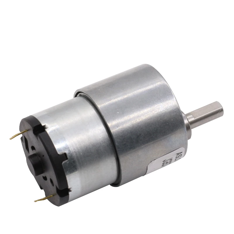 

JGB37-520 ASLONG 24V 520 dc motor metal reducer 6v 12v mini engine speed down gearbox 7 to1600rpm dc gear motor reductor CCW/CW