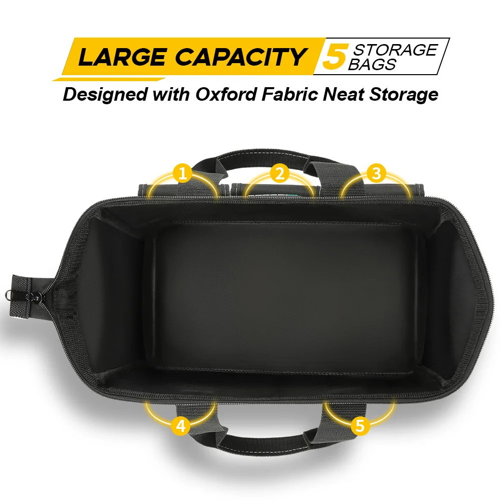 WINHUNT ツールバッグ、グリーン、31cm/12インチ、1680Dポリエステル製、DIYや職人向け