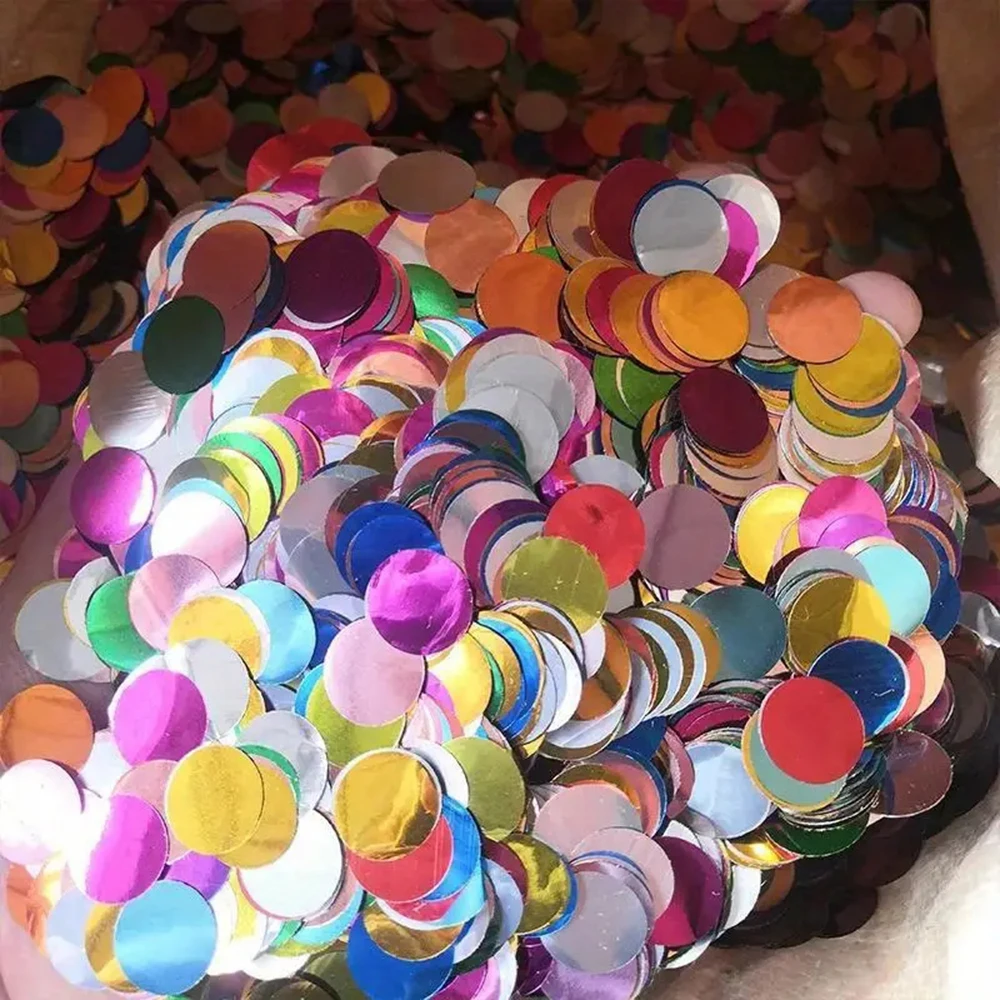 20g Balloons Sequins Fillers Circle Confettis Sprinkle Solid/Mixeds Color Balloons Filler Throwing Confettis Decor For Party