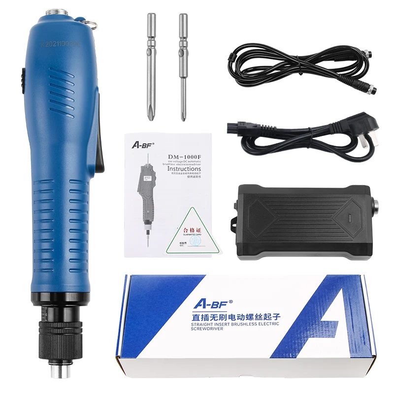 A-BF DM-1000F/H/G Handheld in-line electric screwdriver Adjustable no-load speed :0~1000RPM automatic brushless industrial grade