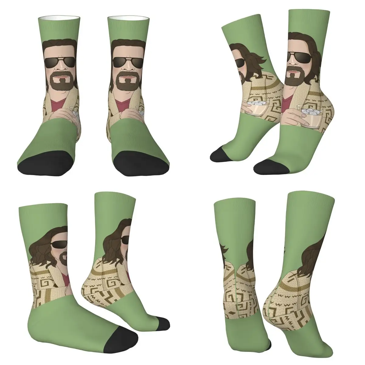 

Носки The Dude-The Big Lebowski, супер мягкие чулки в стиле Харадзюку, всесезонные длинные носки, аксессуары для подарка на день рождения унисекс