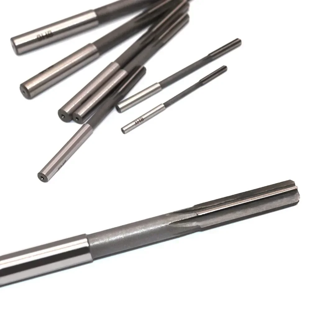 8pcs H8/H7 HSS Reamer 3-10mm Straight Shank Hand Reamer Chucking Reamer Machine Reamer Milling Cutter Reamer Machining Tool