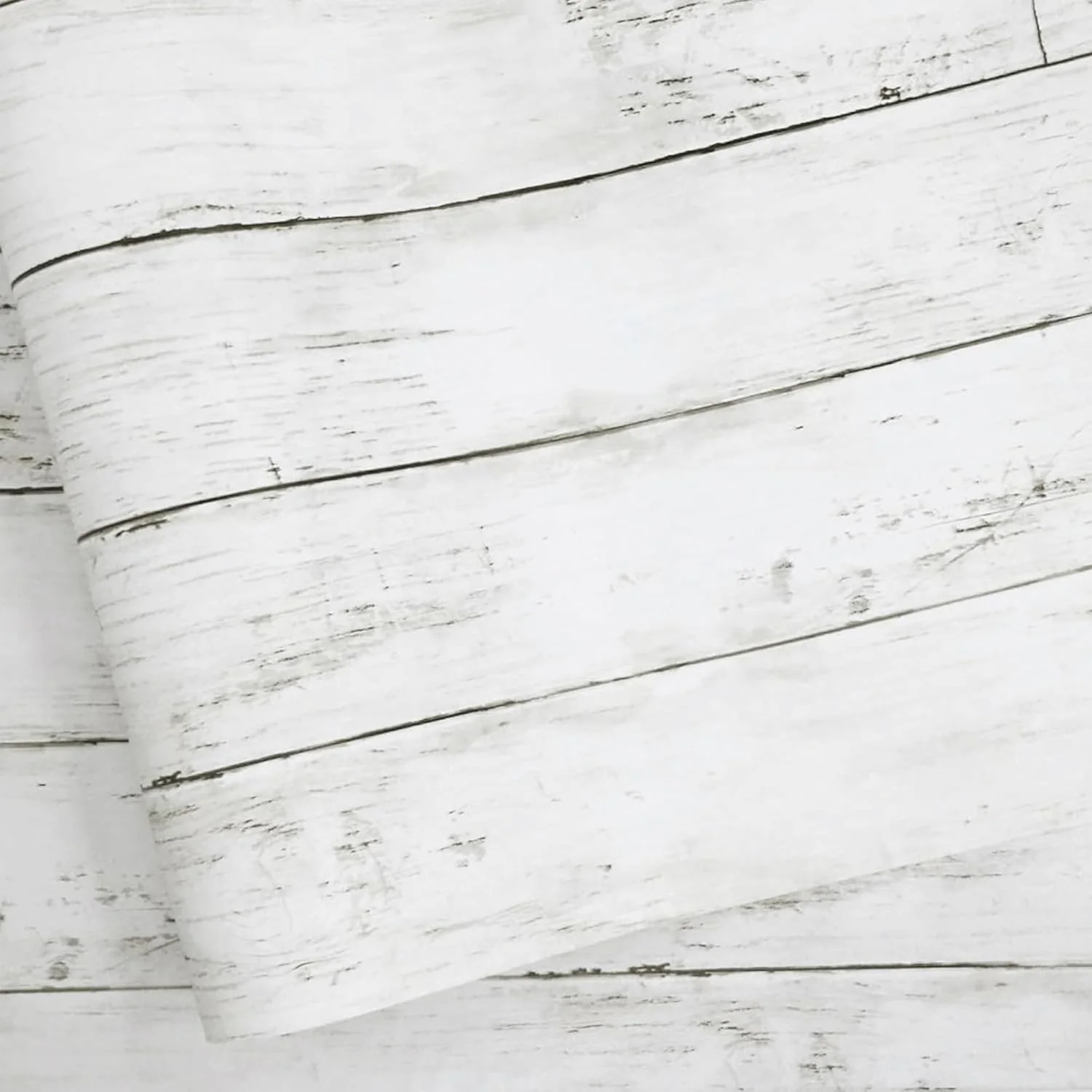 Peel and Stick Wallpaper Wood Contact Paper for Cabinets White Shiplap Self Adhesive Wall Paper Bathroom Removable Wall Mural