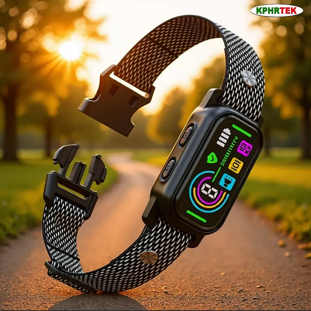 Smart Dog Bark Collar Humane Rechargeable - Q13Vスマート吠え防止首輪 小型犬・中型犬用 IP67防水 充電式吠え止めサウンドバイブレーション人道的ノーバークカラー