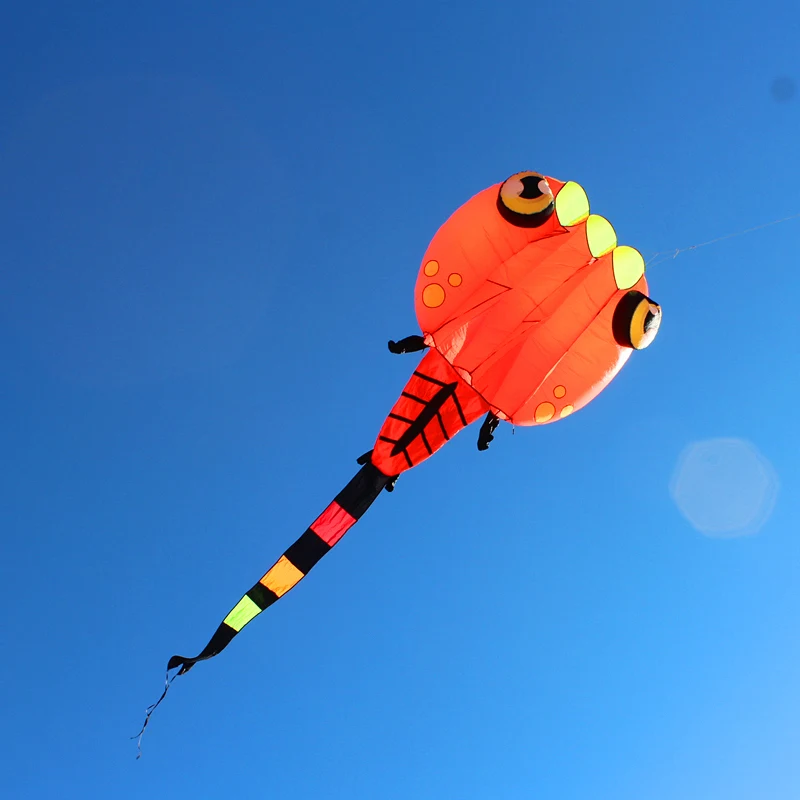 

Free shipping new design high quality large tadpole kite soft kites ripstop nylon fabric kite reel flying outdoor toys fun