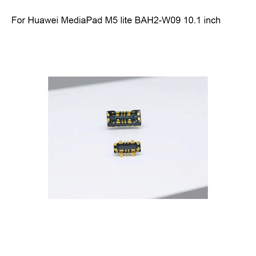 Conector FPC interno, soporte de batería, clip de contacto para Huawei MediaPad M5 lite BAH2-W09, 10,1 pulgadas, lógica en la placa base, 2 uds.