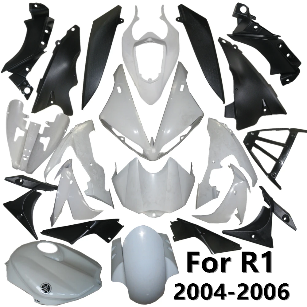 For Yamaha YZF1000 YZFR1 2004 2005 2006 Bodywork Fairing Unpainted Components Injection Molding ABS Cowl Body Plastic parts