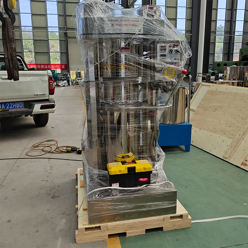 Commercial Hydraulic Cold Oil Press 304SS Low Impurity Avocado Olive Sesame Cocoa Butter Extractor Sale Support Custom