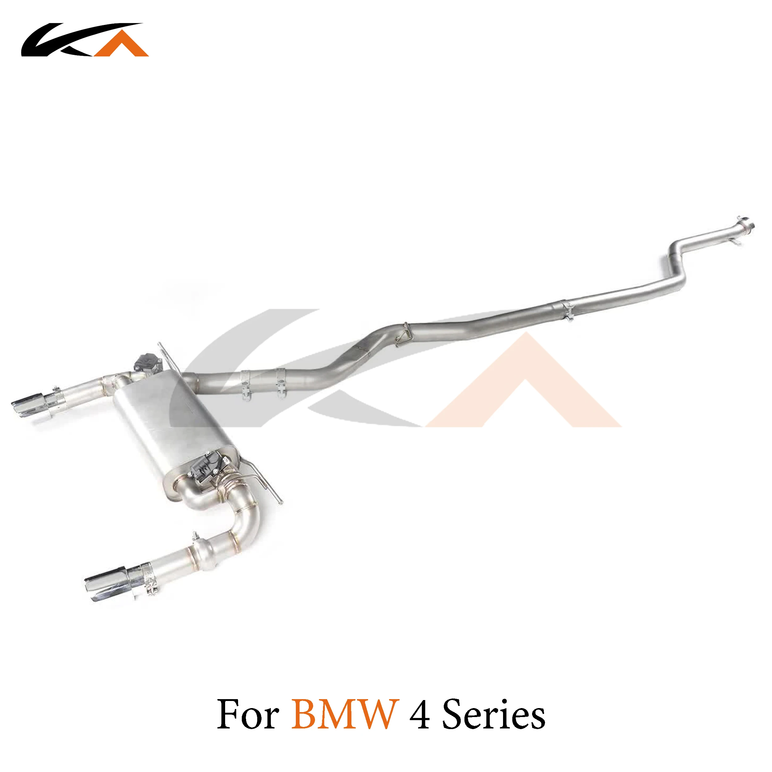 KA Tuning exhaust system parts stainless catback for BMW 4 Series B48 N20 rear section performance muffler valve