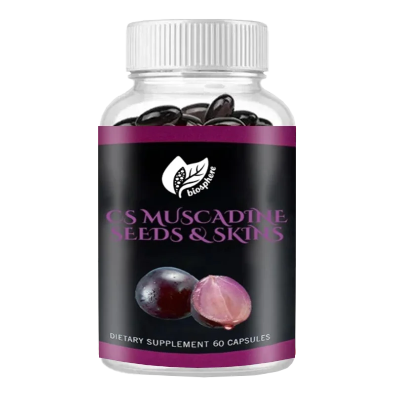 Grape Seed and Skin Extract, Powerful Antioxidants, Promote Heart Health and Immune System, 60 Capsules