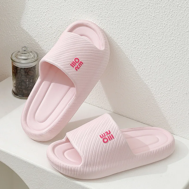 

Summer Fashion Slippers Women Shoes Cloud Slippers For Men Home Flat Sandals Massage Flip Flops Couples Bathroom Indoor Slides