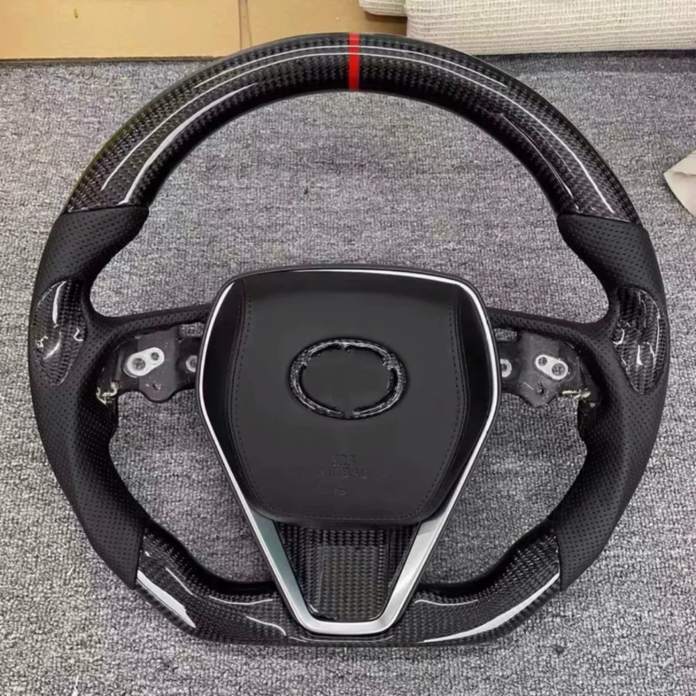 

For Toyota eight generation Camry carbon fiber steering wheel Corolla Rayon Asia RAV4 steering wheel modification