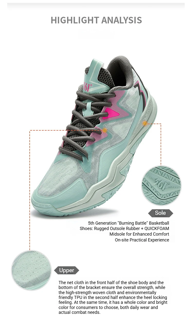 361 Degrees Flame Strike5 V2 Herren-Basketballschuhe Neue atmungsaktive, leichte, verschleißfeste, flexible Herren-Sneaker 672631117 – Detail 21