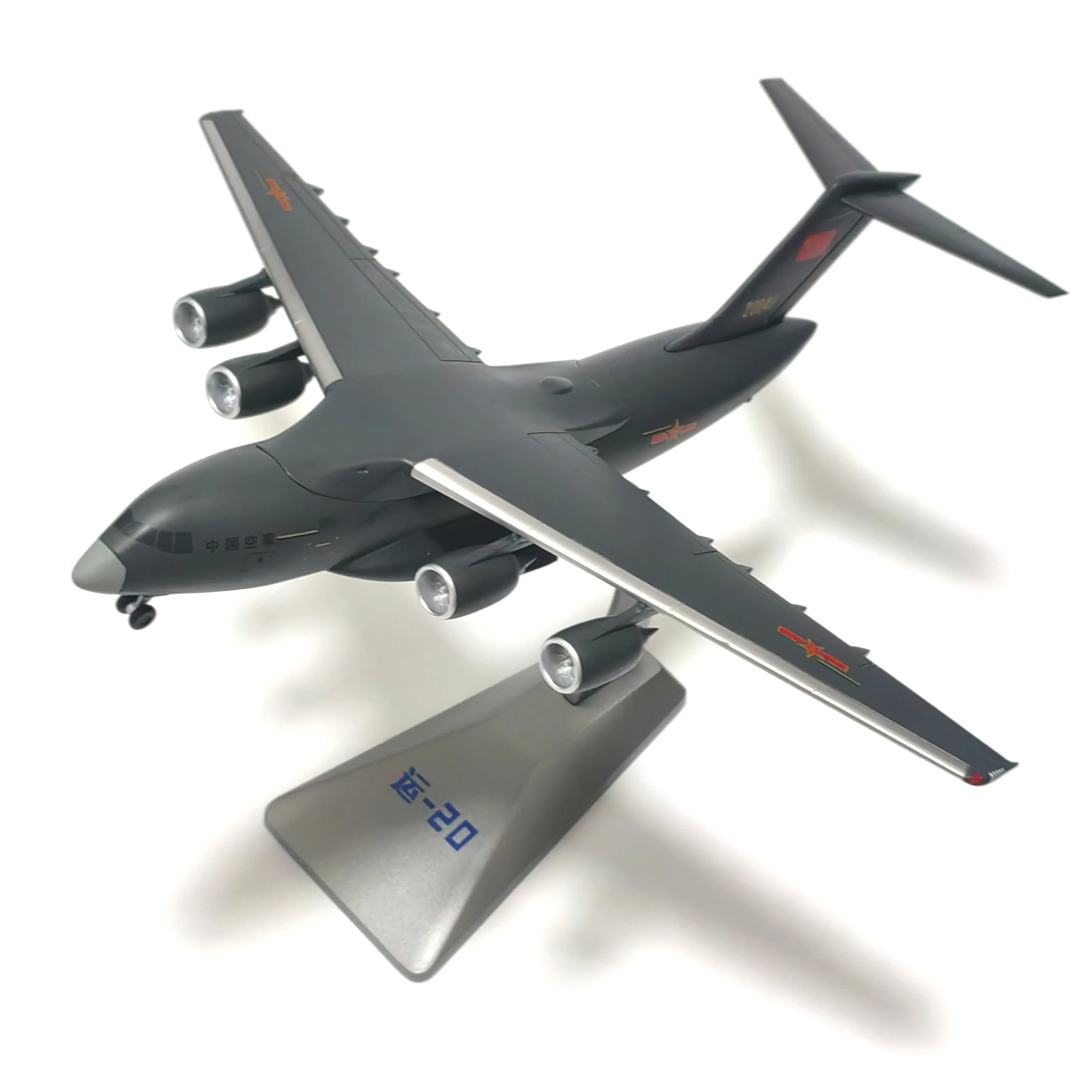 Y-20 1/144 Scale Metal Model airplane (including base) Scale model Home placement, collection and decoration Creative gift