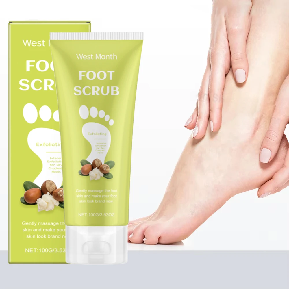 

Foot Scrub Exfoliator Gentle Dead Skin Removal With Shea Butter Walnut Shell Powder Pumice For Soft Smooth Hydrated Repair Feet