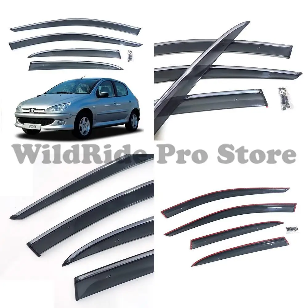 

1 set Peugeot 206 207 Window Visor Rain Shield for Peugeot 206 207
