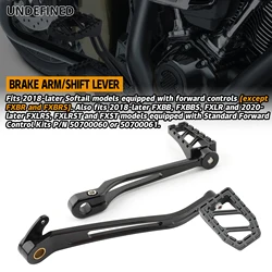 Riot MX Brake Lever Arm Peg Pedal Kit Shift Lever Shifter Peg For Harley Softail Low Rider S Street Fat Bob FXBB FXLR FXST 18-23
