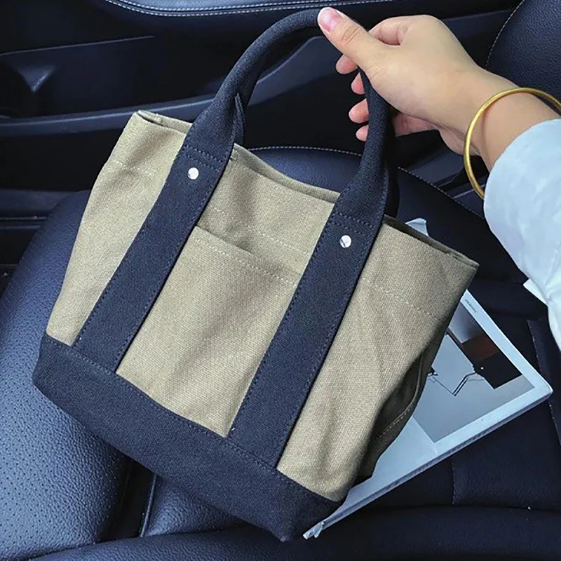 Hot Selling Women S Handbags High End Canvas Lunch Bags New Japanese Style - view 5