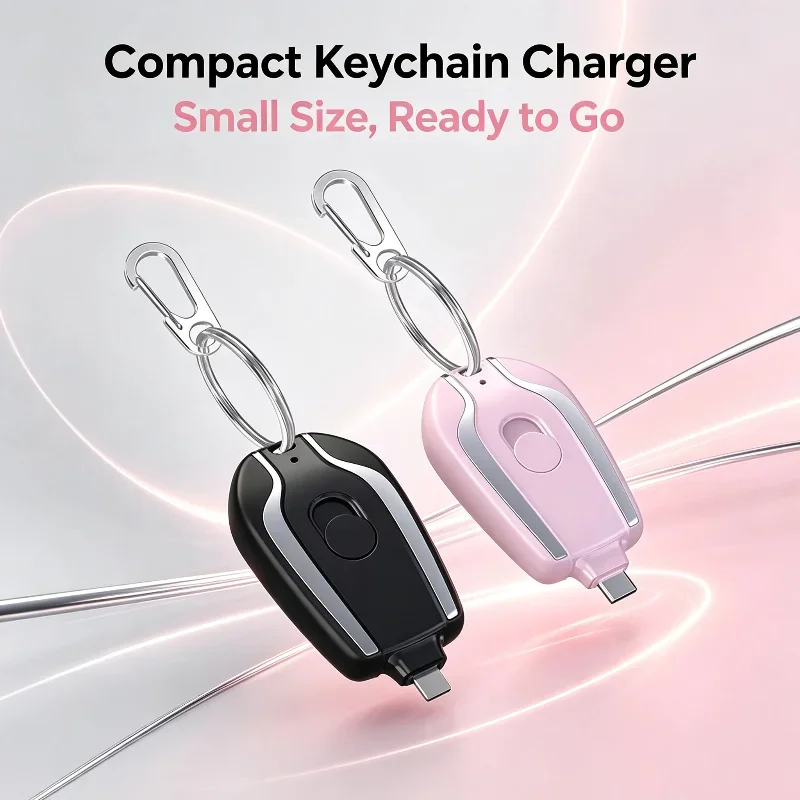 OnePlus Portable Charger Keychain 1500mAh Emergency Rapid Recharge Mobile Phone Moving Compact And Comfortable Design For IOS
