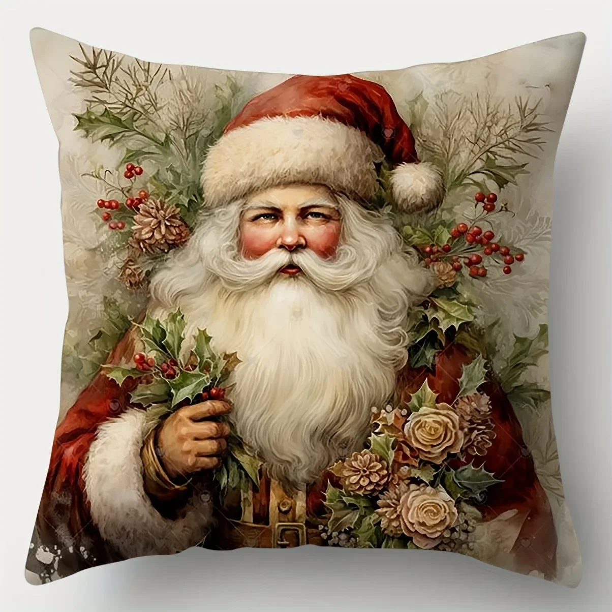 Christmas decoration pillowcase Santa Claus Snowman retro country pillow cover Sofa cushion suite room home decoration