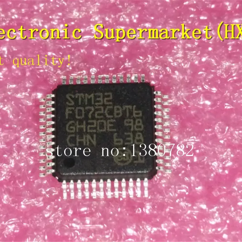 Free Shipping 50pcs/lots STM32F072CBT6 STM32F072 QFP-48 New original IC In stock!