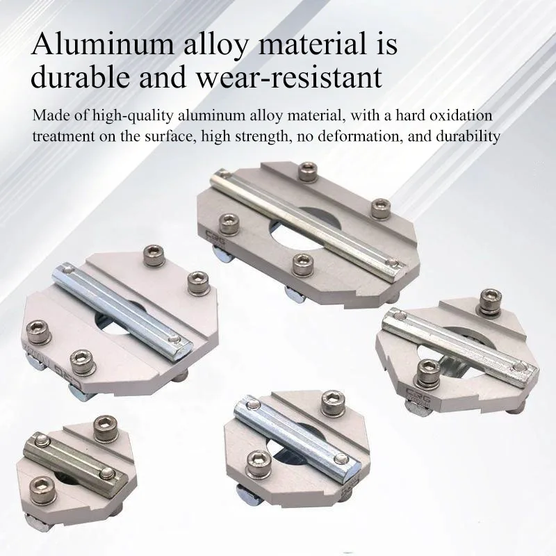 SMBA Series Aluminum Alloy Profile Gripper Fixed Cross Mounting Bracket For Profiles SMBA 2525T Mechanical Arm Accessories