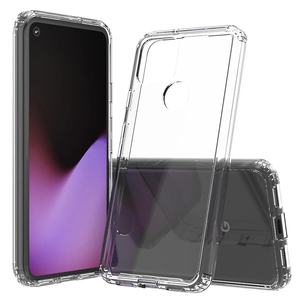 Pixel 4A 5G Clear Shockproof Cases Hard Bumper Soft TPU Protective Cover for Google Pixel 5/5A 5G Phone case