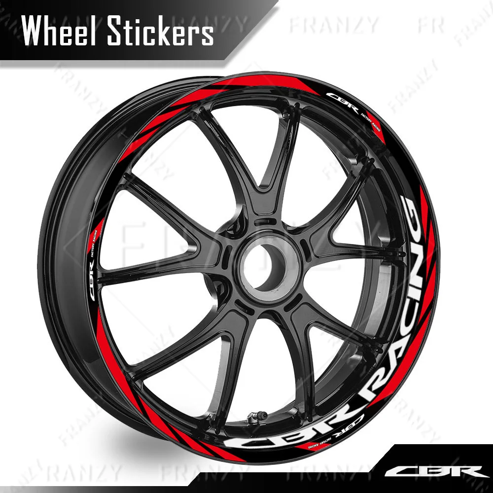 Para HONDA cbr 650r CBR 600 RR CBR 1000RR CBR 650F 500R pegatra rueda pegatina de cubo llanta raya cinta accesorios impermeables