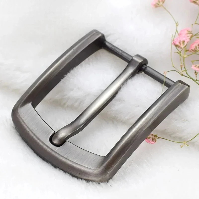 1Piece 40mm Metal Belt Buckle Men Laser Heel Bar Pin Buckle Leather Craft Waistband Head Belt Strap Webbing Parts Accessories