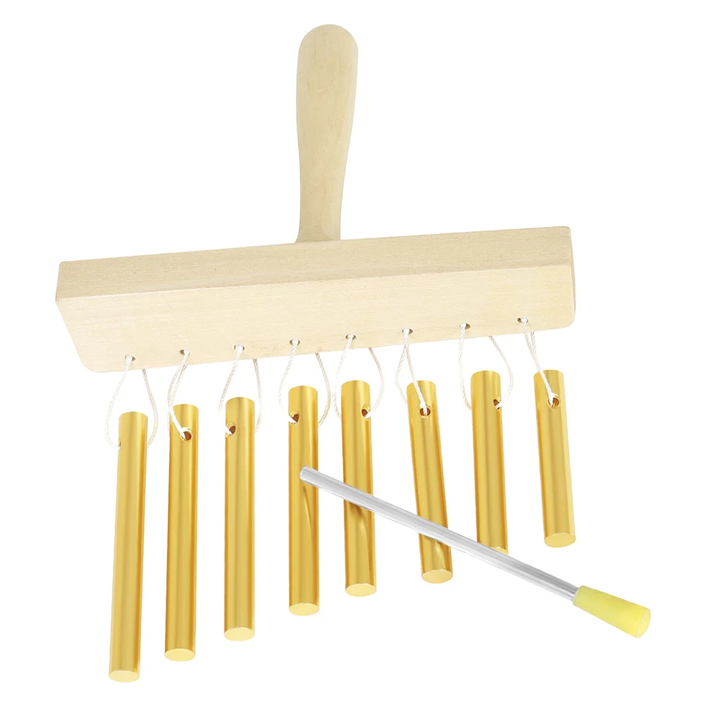 

1Set Aluminum Tube Wind Chime 8-Tone Percussion Instrument for Kids Music Education Safe Solid Construction Vibrant Color Rhythm