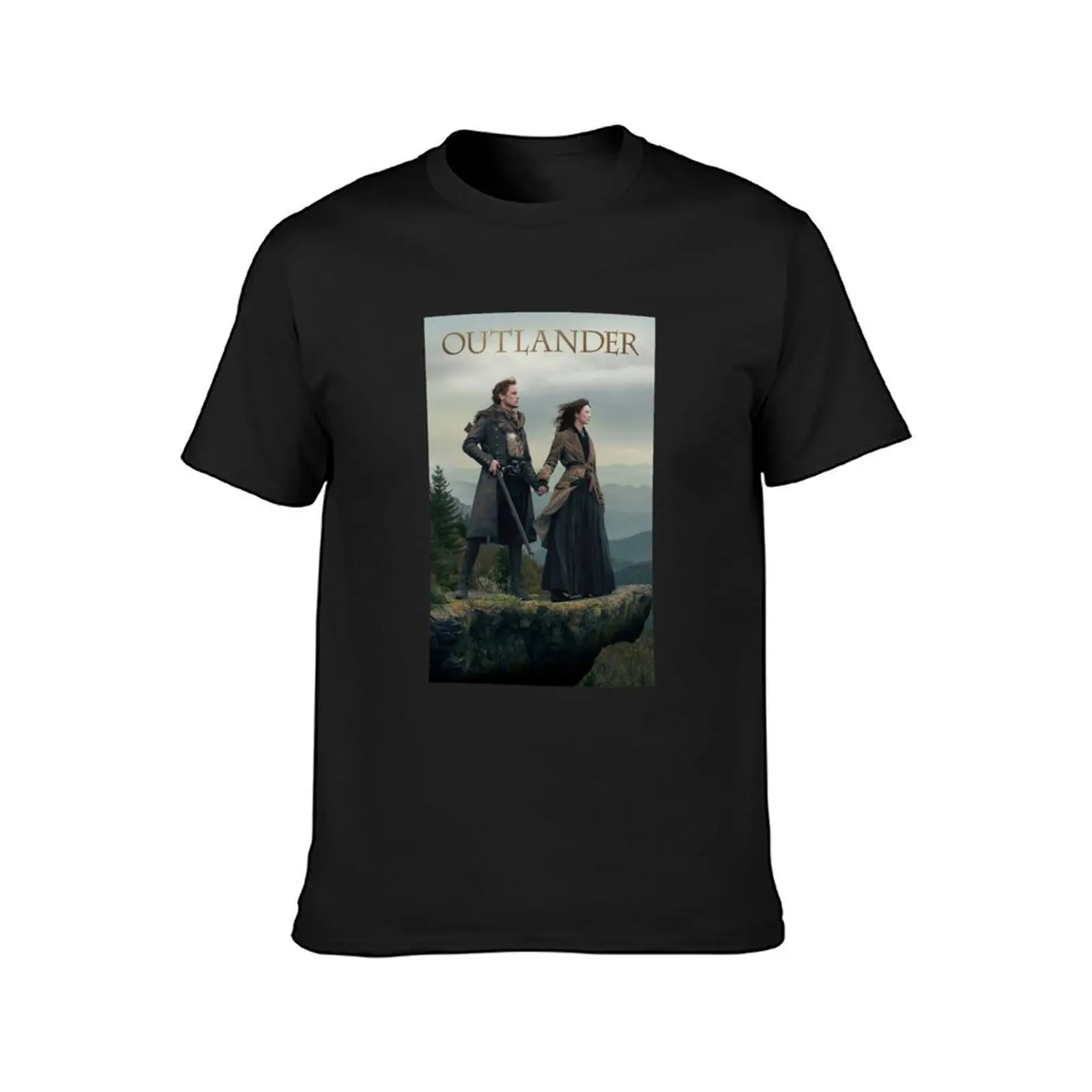 Outlander Jamie fraser and claire T-Shirt sweat customizeds heavy weight t shirts for men